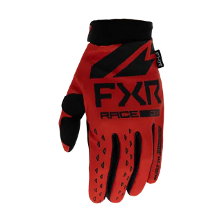 FXR Youth Motocross Gloves Reflex - Red / Black