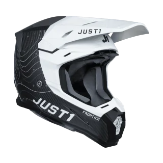 Just1 Motocross Helmet J22C Frontier - White / Black / Carbon