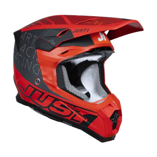 Just1 Motocross Helmet J22F Dynamo - Red / Black