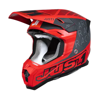 Just1 Motocross Helmet J22F Dynamo - Red / Black