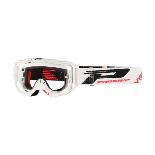 Progrip Motocross Goggle 3303 TR Vista - White - Clear