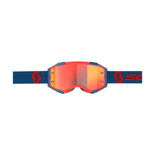 Scott Motocross Goggle Fury - Dark Blue / Neon Red - Mirror Orange