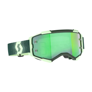 Scott Motocross Goggle Fury - Dark Green / Mint Green - Mirror Green