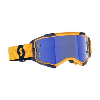 Scott Motocross Goggle Fury - Yellow / Blue - Mirror Electric Blue
