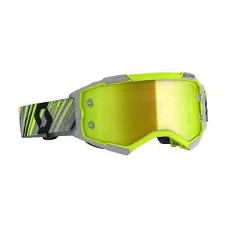 Scott Motocross Goggle Fury - Yellow / Grey - Mirror Yellow