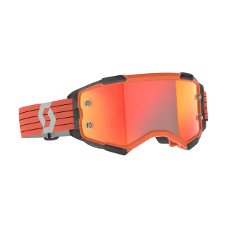 Scott Motocross Goggle Fury - Orange / Grey - Mirror Orange