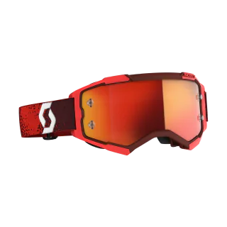 Scott Motocross Goggle Fury - Red - Mirror Orange
