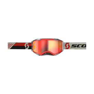 Scott Motocross Goggle Fury - Red / Black - Mirror Orange