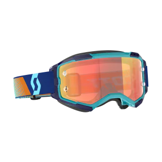 Scott Motocross Goggle Fury - Royal Blue / Orange - Mirror Orange