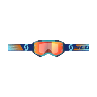 Scott Motocross Goggle Fury - Royal Blue / Orange - Mirror Orange