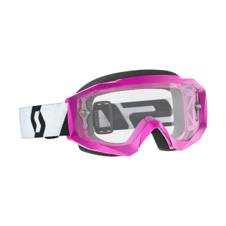 Scott Motocross Goggle Hustle X MX - Pink / Black - Clear