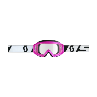 Scott Motocross Goggle Hustle X MX - Pink / Black - Clear