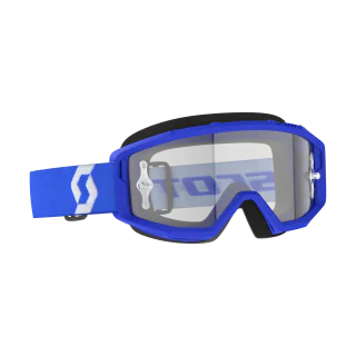 Scott Motocross Goggle Primal - Blue / White - Clear