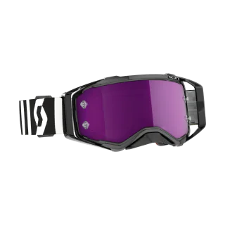 Scott Motocross Goggle Prospect Racing - Black / White - Mirror Purple