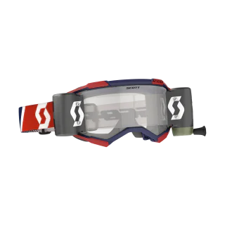 Scott Motocross Goggle Roll-Off Fury WFS - Red / Blue - Clear
