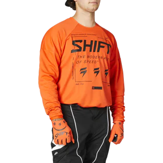 Shift Motocross Jersey WHIT3 Label Bliss - Blood Orange