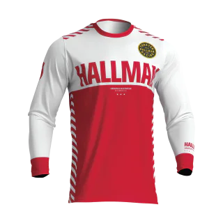 Thor Motocross Jersey Hallman Differ Slice - White / Red