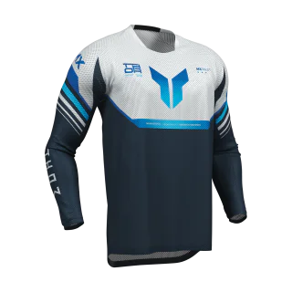 Thor Motocross Jersey Launchmode Vented Raptor - Midnight / Grey