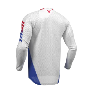 Thor Motocross Jersey 2027 Launchmode Air Darkside - White / Blue