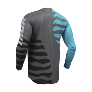 Thor Motocross Jersey 2027 Launchmode Shredder - Charcoal / Aqua