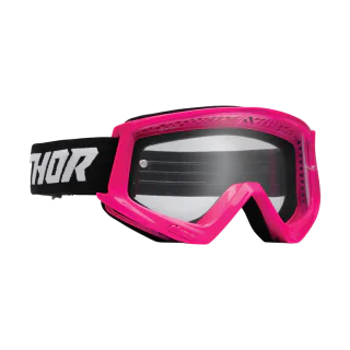 Thor Motocross Goggle Combat Racer - Flo Pink / Black - Clear