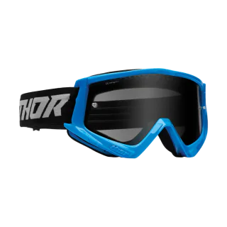 Thor Motocross Goggle Combat Sand Racer - Blue / Grey - Smoke