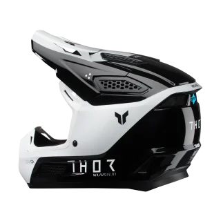 Thor Motocross Helmet Fleet Storm - Black / White