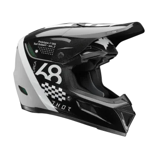 Thor Motocross Helmet Reflex Sport Riot - Black / White