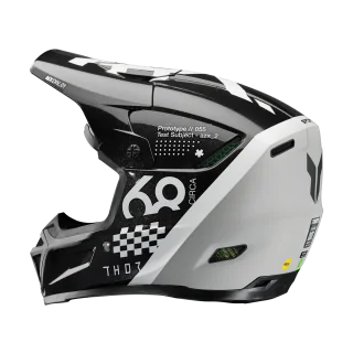 Thor Motocross Helmet Reflex Sport Riot - Black / White