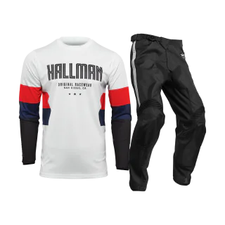 Thor Motocross Gear Hallman Differ Draft - White / Red / Navy