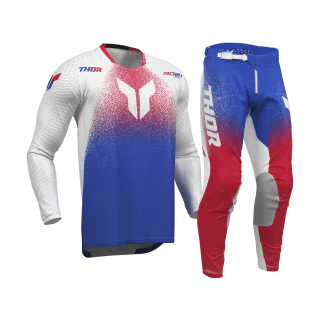 Thor Motocross Gear 2027 Launchmode Air Darkside - White / Blue