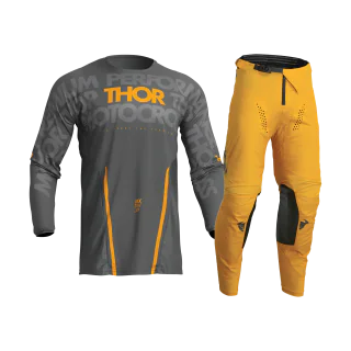 Thor Motocross Gear Pulse Mono - Grey / Yellow