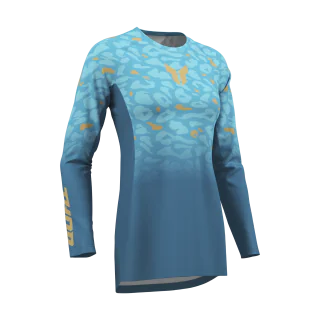 Thor Women Motocross Jersey 2027 Launchmode Spotted - Jade / Starlight
