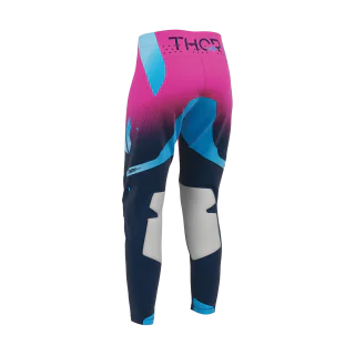 Thor Women Motocross Pants 2027 Sportmode Merge - Navy / Fuchsia