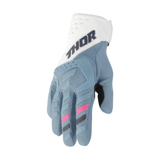 Thor Women Motocross Gloves 2026 Spectrum - Blue / White