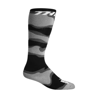Thor Youth Motocross Socks - Camo / Grey / White