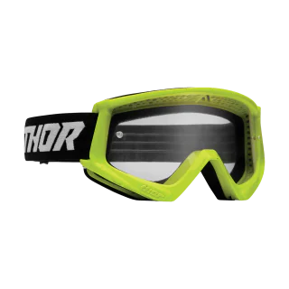 Thor Youth Motocross Goggle Combat Racer - Fluo Acid / Black - Clear