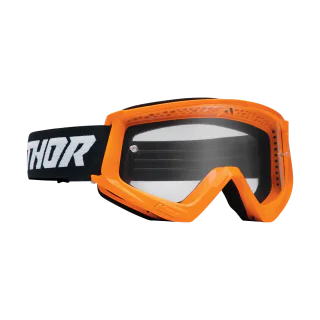 Thor Youth Motocross Goggle Combat Racer - Fluo Orange / Black - Clear