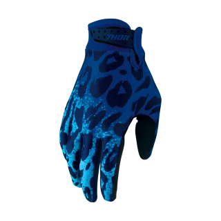 Thor Youth Motocross Gloves 2027 Launchmode Namir - Blue / Navy