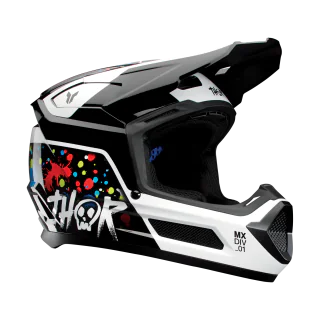 Thor Youth Motocross Helmet Fleet Splat - Black