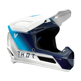Thor Youth Motocross Helmet Fleet Storm - White / Navy
