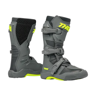 Thor Youth Motocross Boots Blitz XR - Grey / Charcoal