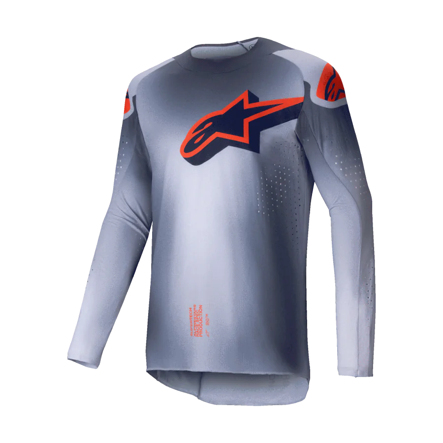 Alpinestars Motocross Gear Supertech Lipan - Grey / Fluo Orange
