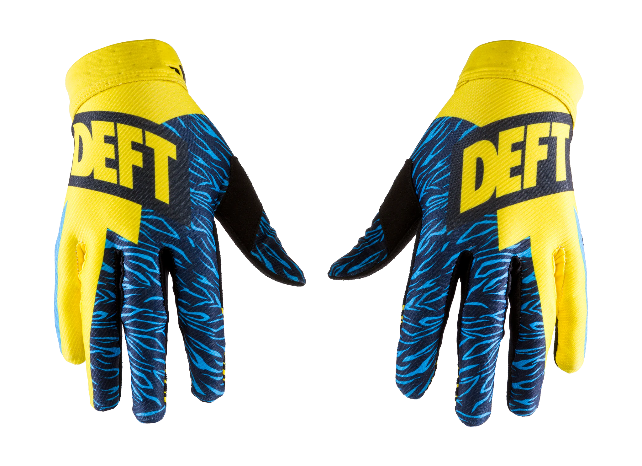 Deft Family Motocross Gloves CATALYST Evident - Blue / Yellow