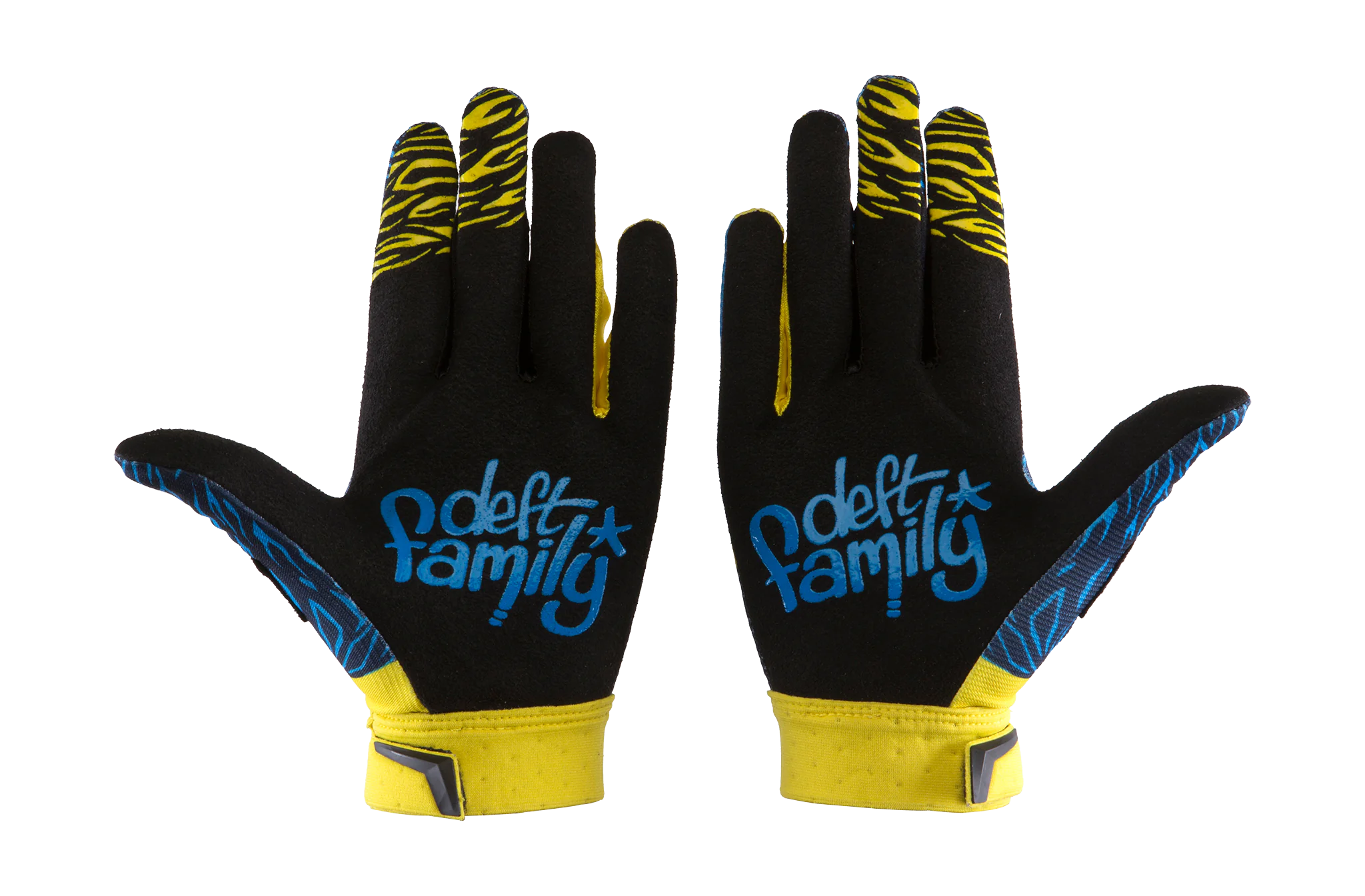 Deft Family Motocross Gloves CATALYST Evident - Blue / Yellow