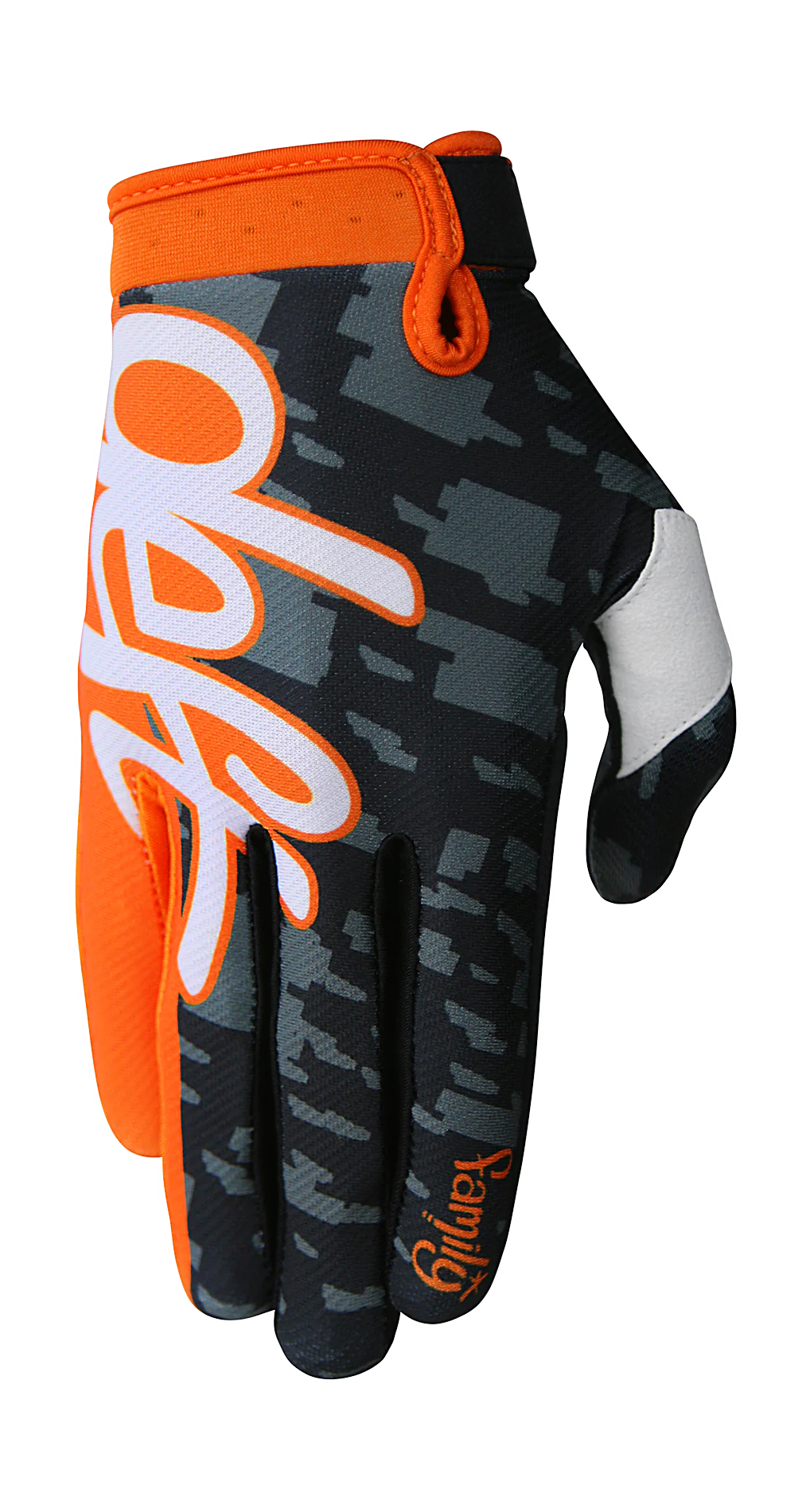 Deft Family Motocross Gloves EQVLNT Camo - Orange
