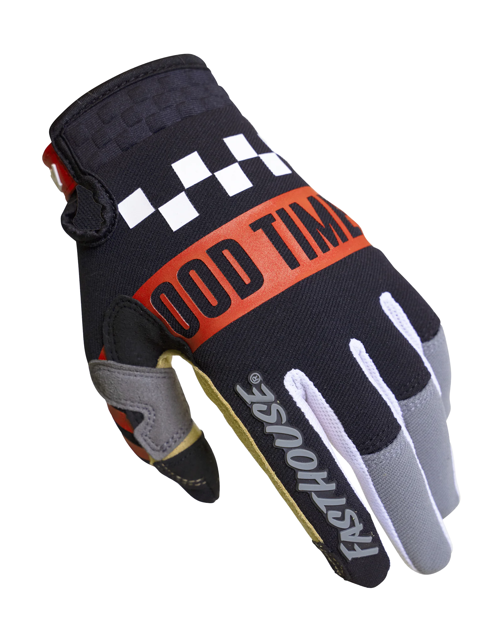 Fasthouse Motocross Gloves Speed Style Domingo - Grey / Black
