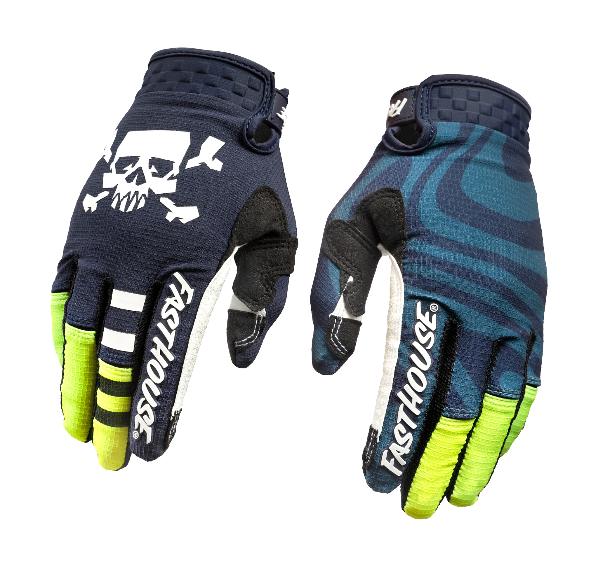 Fasthouse Motocross Gloves Speed Style Nova - Navy