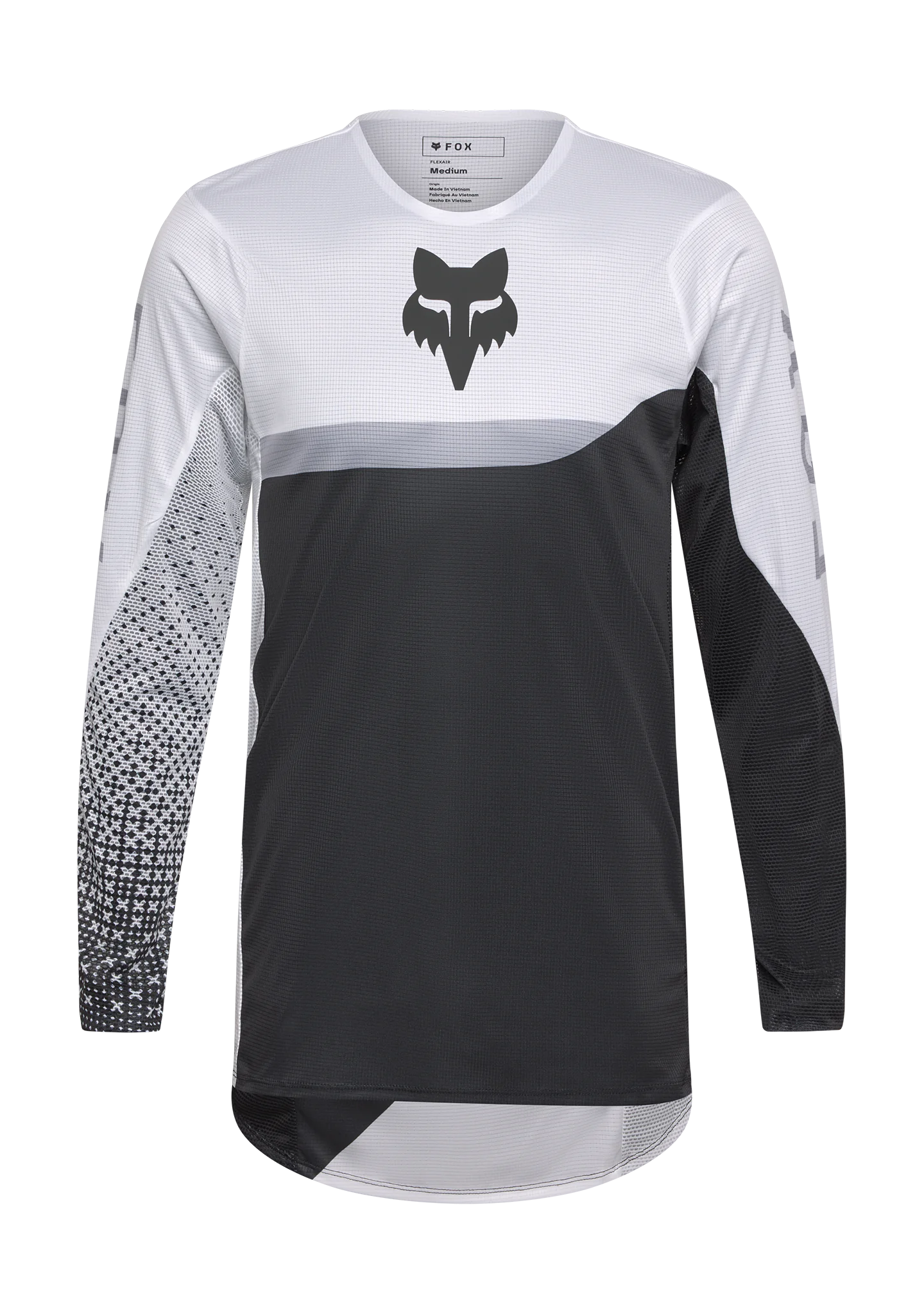 Fox Motocross Jersey 2026 Flexair Fracture - White / Black