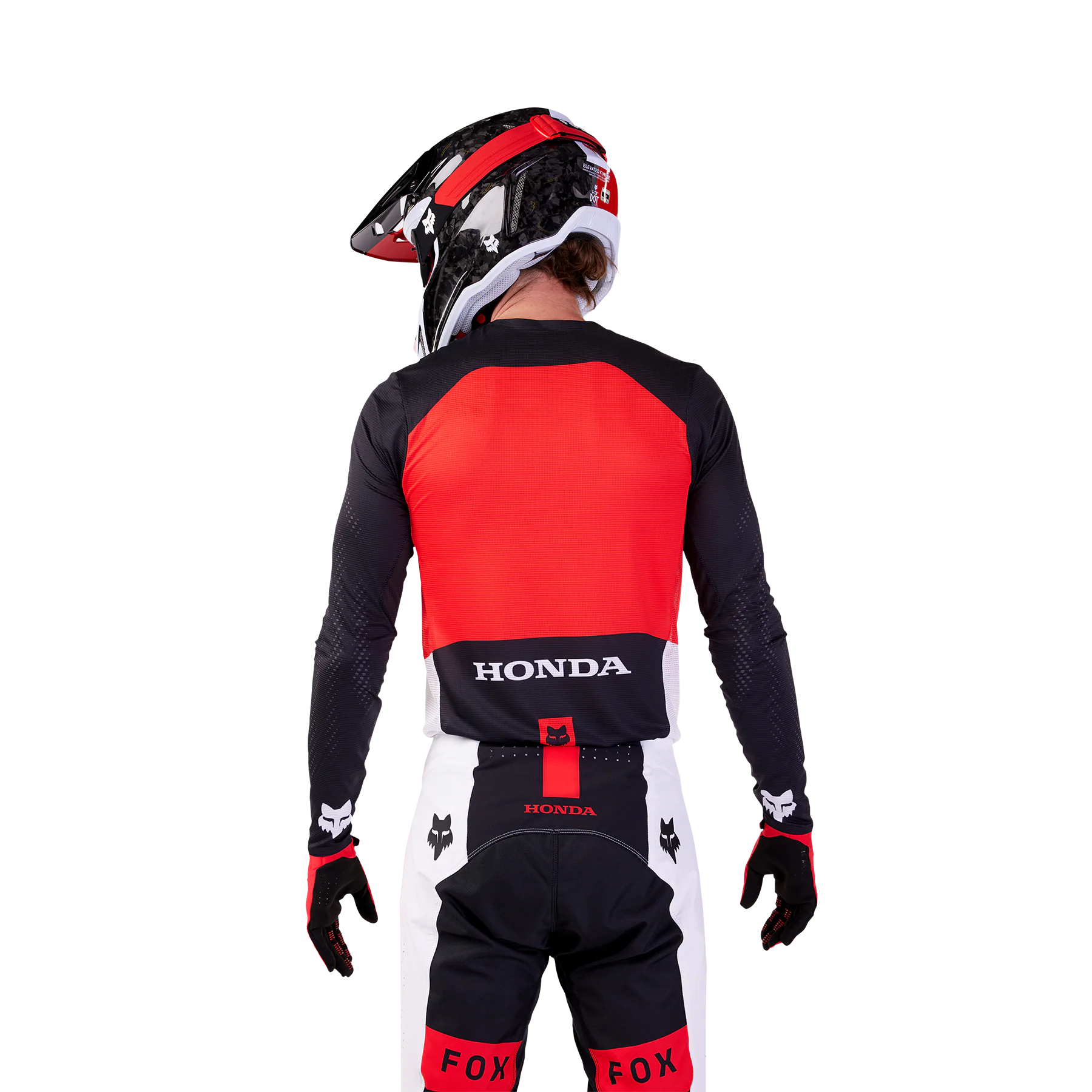 Fox Motocross Jersey Flexair Honda - Black / White